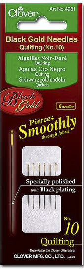 Black Gold Needles Quilting No. 10